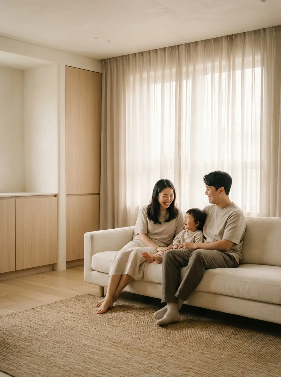 그 공간에서 함께 웃는 가족